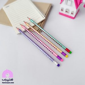 مداد سیاه مثلثی پاستلی قلبی